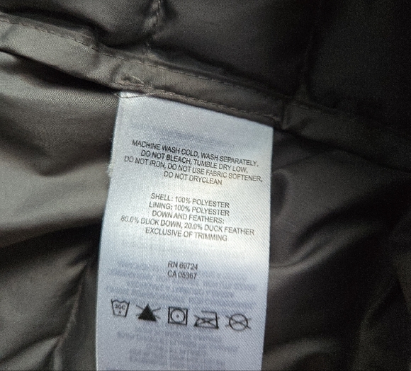 Columbia 650 Down Silver Puffer Coat, From Pet Free And Smoke Free Home - Picture 5 of 6